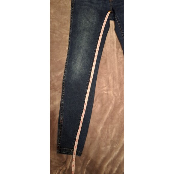 Anthropologie Picro Letterpress Mid-Rise Skinny Denim Jeans US 27 Split Ankle - Picture 9 of 14
